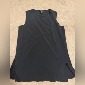 Athleta Black Sleeveless A-Line Tank Top